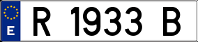 Trailer License Plate